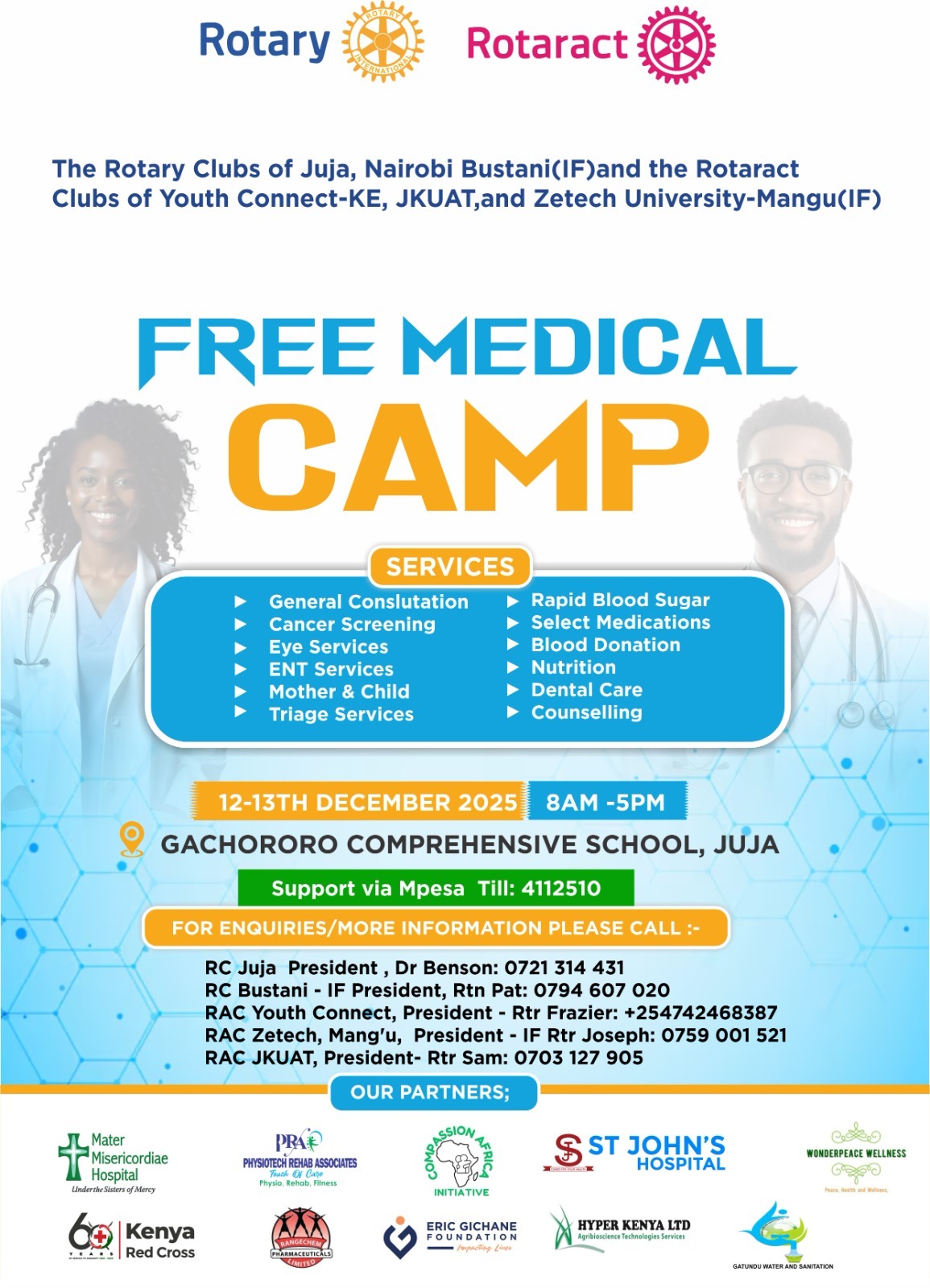 Free Medical Camp TV Cast - Media coverage of the event